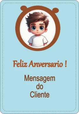 Cartão de criança