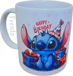 Caneca de Aniversário Stitch