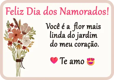 Catão do Dia Dos Namorados