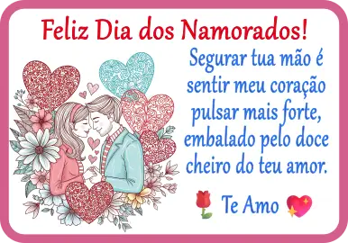 Catão do Dia Dos Namorados